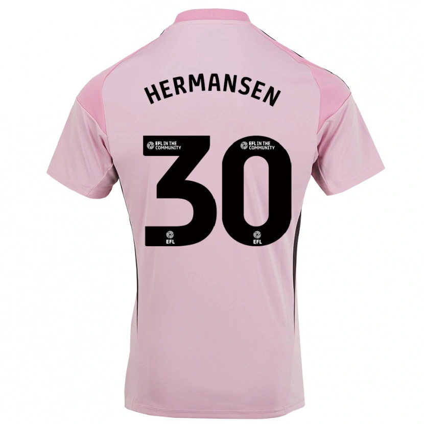 Danxen Criança Mads Hermansen #30 Rosa Flor De Cerejeira Camisola Guarda-Redes 2025/26 Camisa Brasil