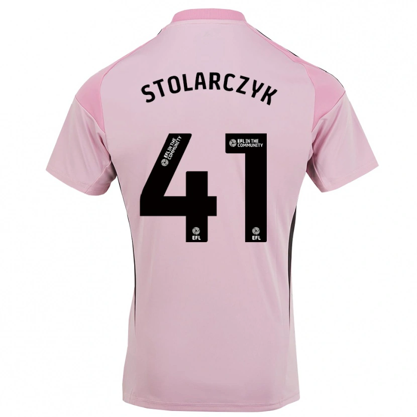Danxen Criança Jakub Stolarczyk #41 Rosa Flor De Cerejeira Camisola Guarda-Redes 2025/26 Camisa Brasil