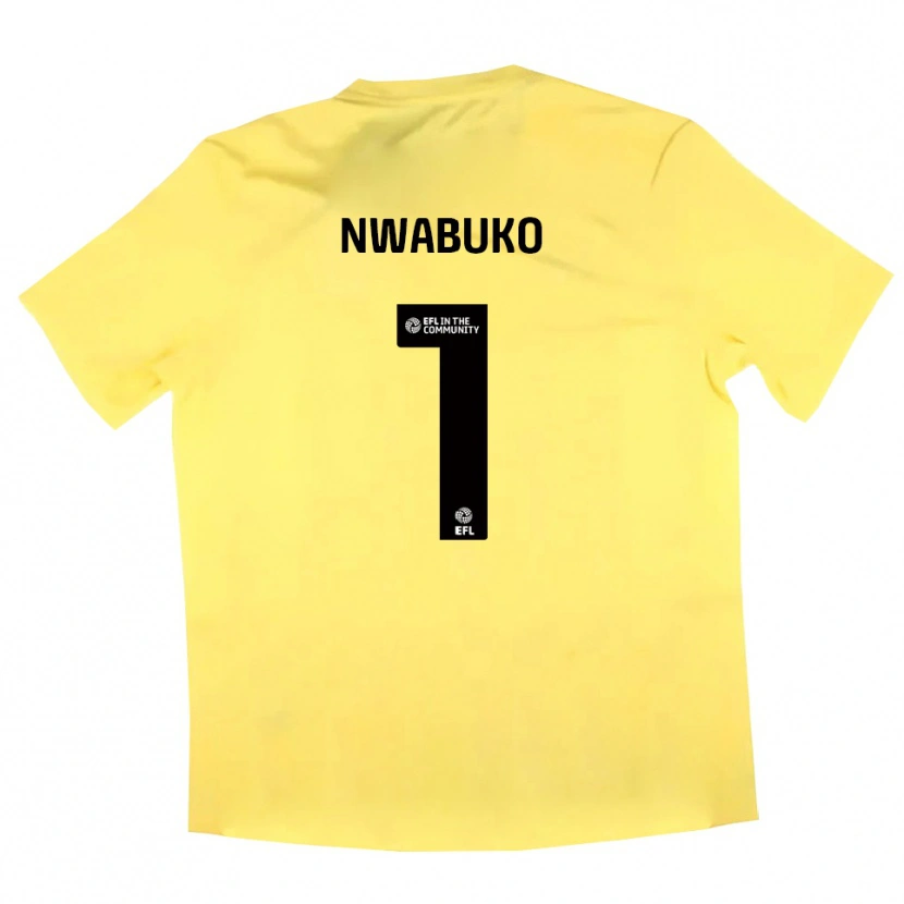 Danxen Criança Sam Nwabuko #1 Amarelo Preto Camisola Guarda-Redes 2025/26 Camisa Brasil