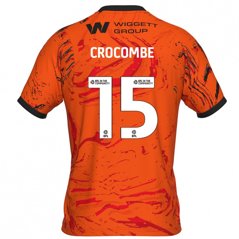 Danxen Criança Max Crocombe #15 Laranja Preto Camisola Guarda-Redes 2025/26 Camisa Brasil
