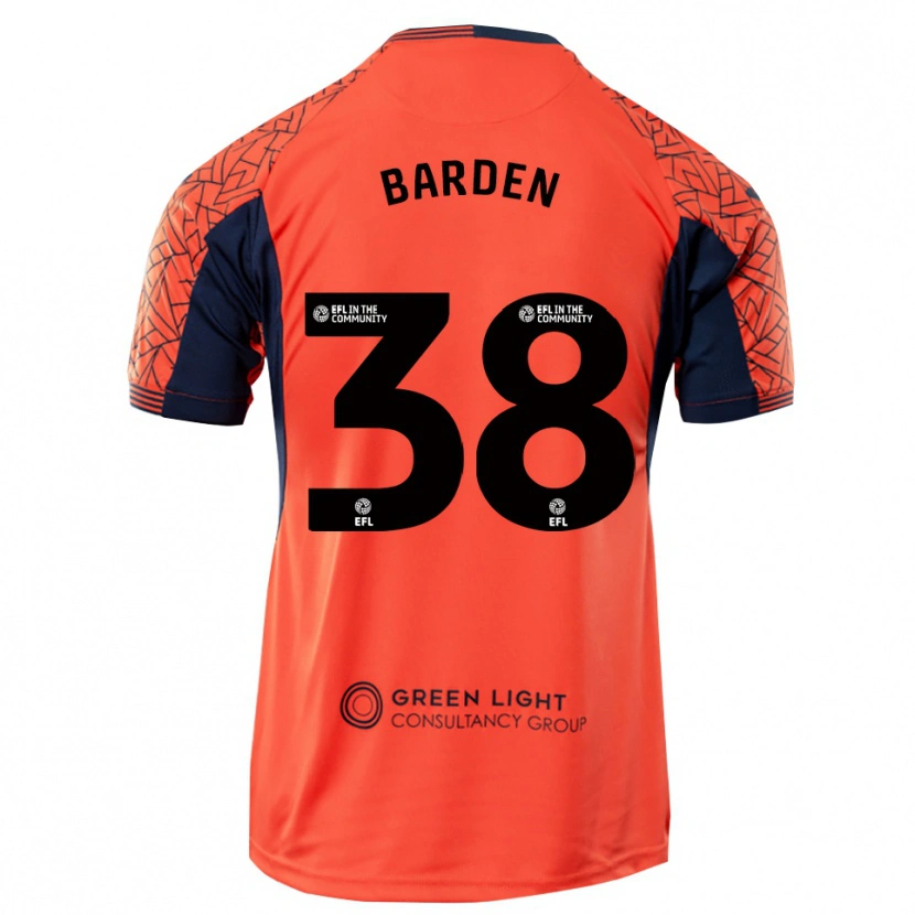 Danxen Criança Daniel Barden #38 Preto Laranja Camisola Guarda-Redes 2025/26 Camisa Brasil