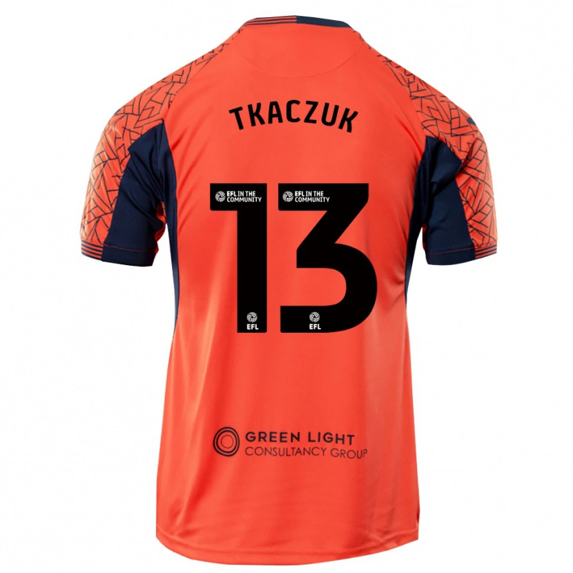 Danxen Criança Nikodem Tkaczuk #13 Preto Laranja Camisola Guarda-Redes 2025/26 Camisa Brasil