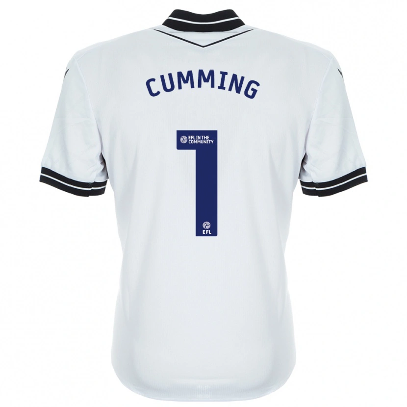 Danxen Criança Jamie Cumming #1 Azul Real Branco Camisola Guarda-Redes 2025/26 Camisa Brasil