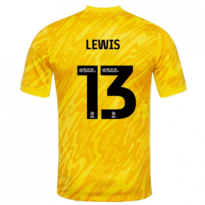 Danxen Criança Karl Lewis #13 Amarelo Preto Camisola Guarda-Redes 2025/26 Camisa Brasil