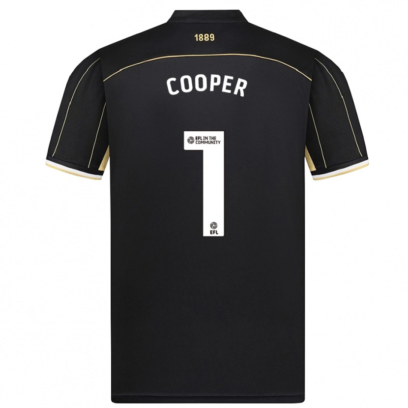 Danxen Criança Michael Cooper #1 Marrom Preto Camisola Guarda-Redes 2025/26 Camisa Brasil