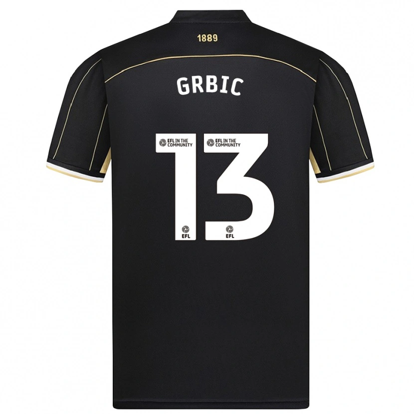 Danxen Criança Ivo Grbic #13 Marrom Preto Camisola Guarda-Redes 2025/26 Camisa Brasil