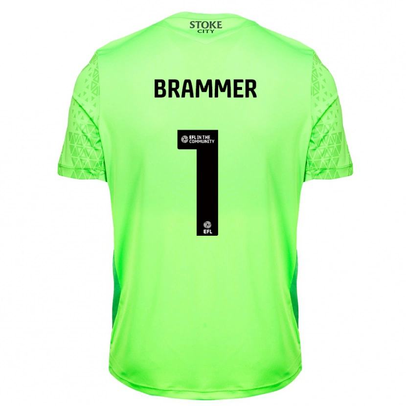 Danxen Criança Ruben Brammer #1 Verde Preto Camisola Guarda-Redes 2025/26 Camisa Brasil