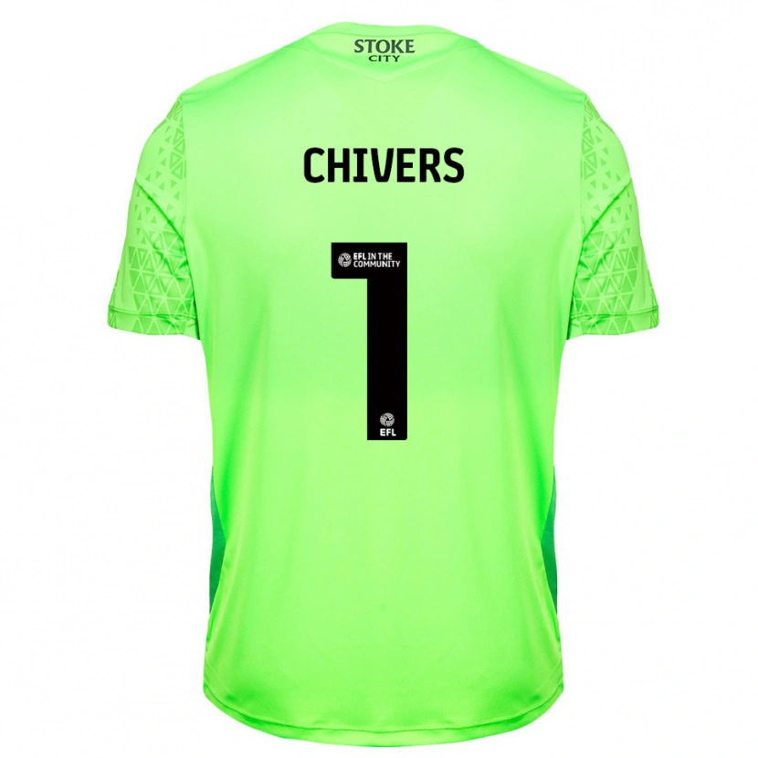Danxen Criança Ben Chivers #1 Verde Preto Camisola Guarda-Redes 2025/26 Camisa Brasil