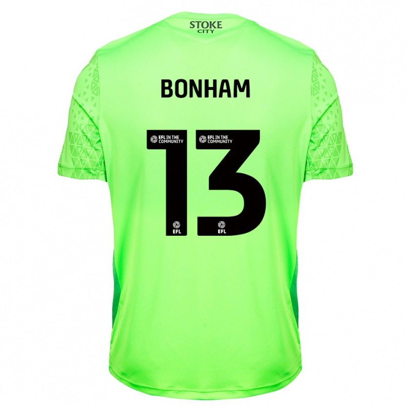 Danxen Criança Jack Bonham #13 Verde Preto Camisola Guarda-Redes 2025/26 Camisa Brasil