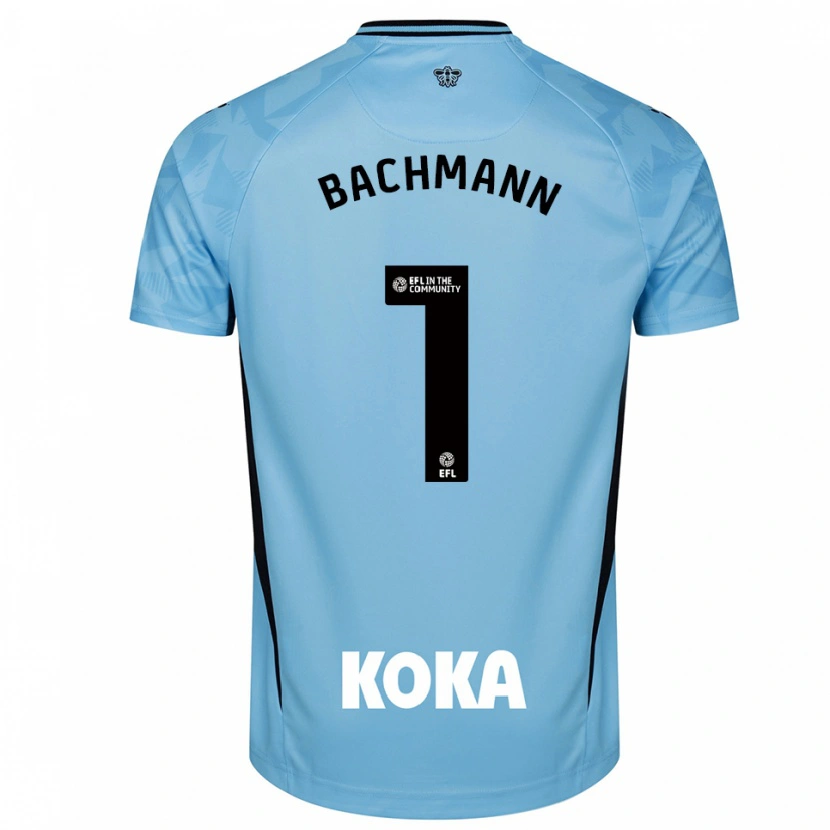 Danxen Criança Daniel Bachmann #1 Azul Céu Claro Camisola Guarda-Redes 2025/26 Camisa Brasil