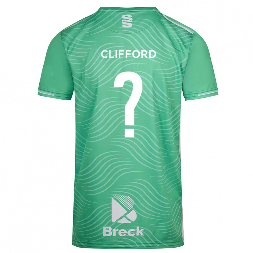 Danxen Criança Alex Clifford #0 Turquesa Médio Camisola Guarda-Redes 2025/26 Camisa Brasil
