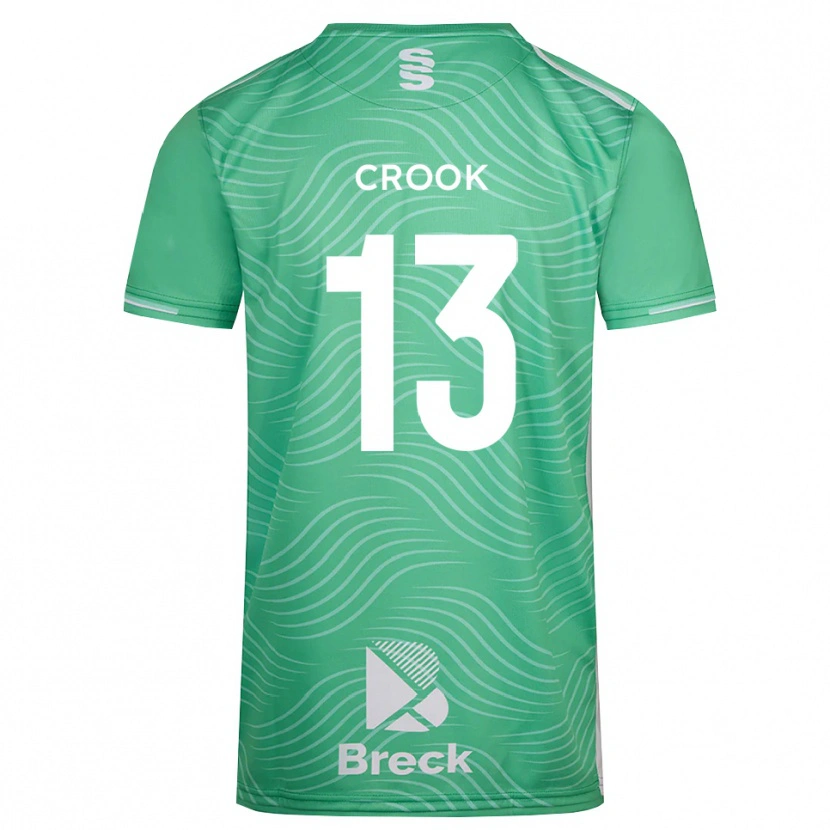 Danxen Criança Millie Crook #13 Turquesa Médio Camisola Guarda-Redes 2025/26 Camisa Brasil