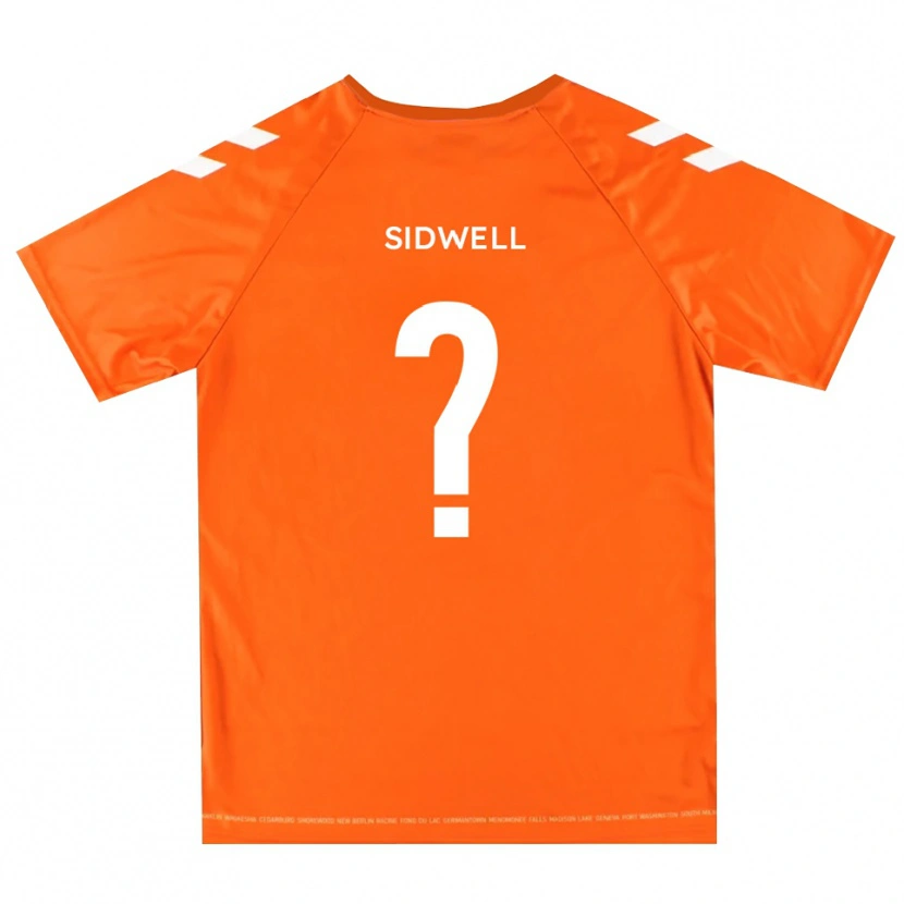 Danxen Criança Rebecca Sidwell #0 Branco Laranja Camisola Guarda-Redes 2025/26 Camisa Brasil