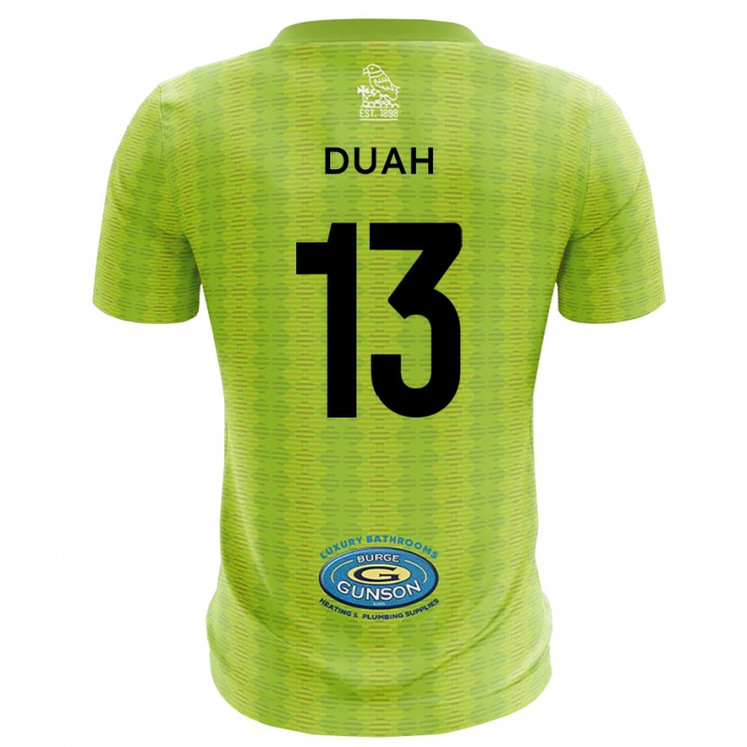 Danxen Criança Enos Duah #13 Verde Grama Camisola Guarda-Redes 2025/26 Camisa Brasil