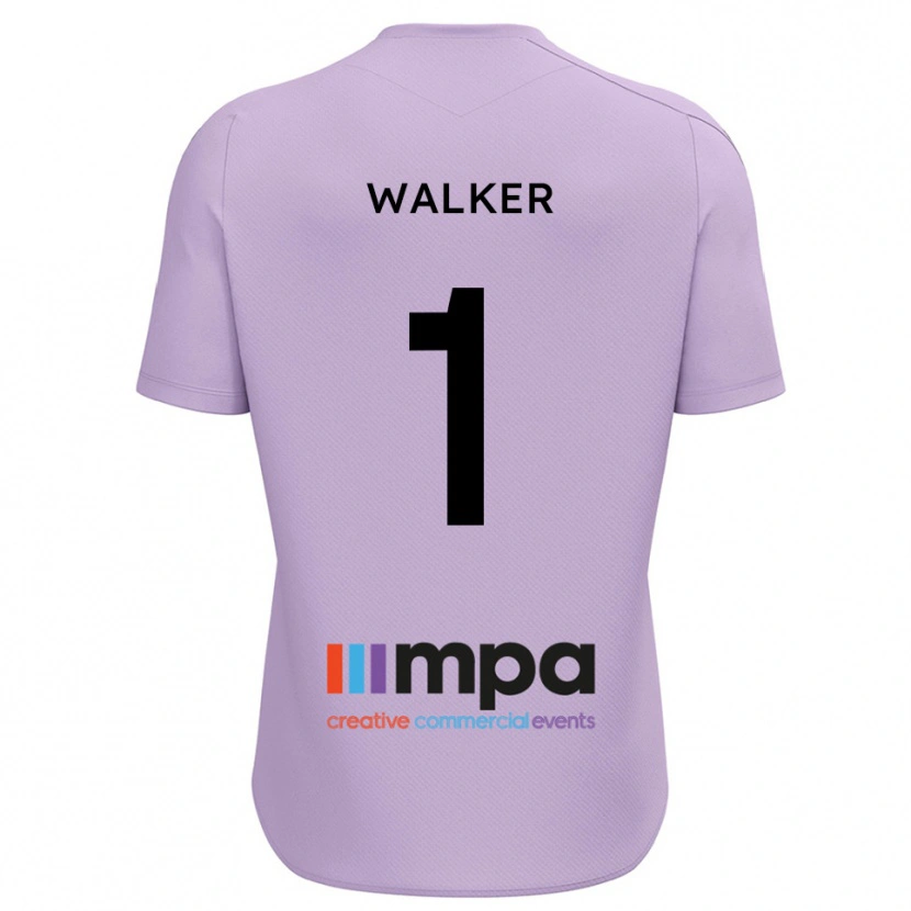 Danxen Criança Laurie Walker #1 Violeta Preto Camisola Guarda-Redes 2025/26 Camisa Brasil