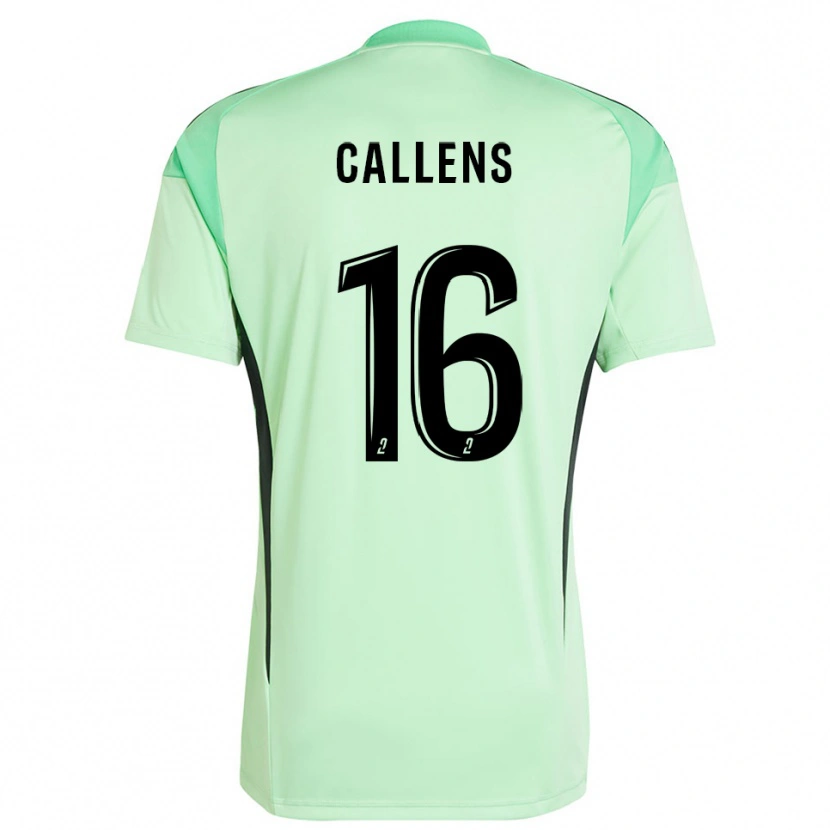 Danxen Criança Thomas Callens #16 Preto Verde Claro Camisola Guarda-Redes 2025/26 Camisa Brasil