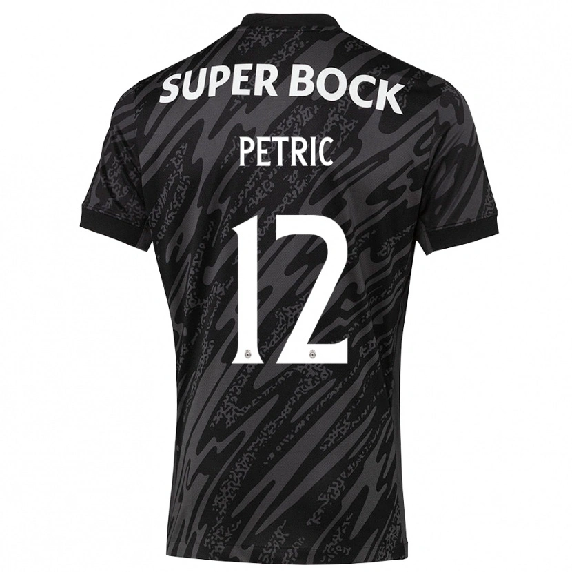 Danxen Criança Luka Petric #12 Cinza Preto Branco Camisola Guarda-Redes 2025/26 Camisa Brasil
