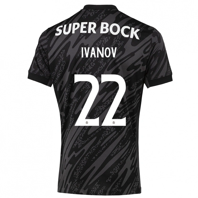 Danxen Criança David Ivanov #22 Cinza Preto Branco Camisola Guarda-Redes 2025/26 Camisa Brasil