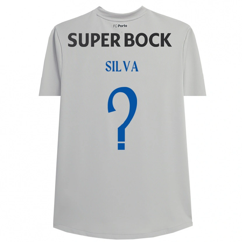 Danxen Criança Gonçalo Silva #0 Cinza Claro Preto Camisola Guarda-Redes 2025/26 Camisa Brasil