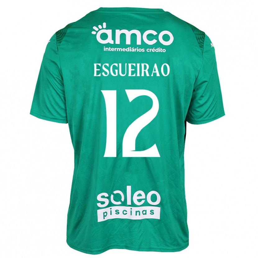 Danxen Criança Íris Esgueirão #12 Verde Branco Camisola Guarda-Redes 2025/26 Camisa Brasil