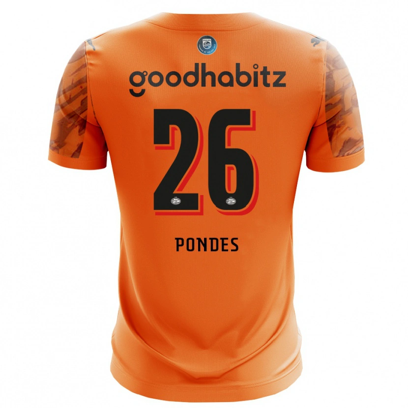 Danxen Criança Moon Pondes #26 Laranja Preto Camisola Guarda-Redes 2025/26 Camisa Brasil