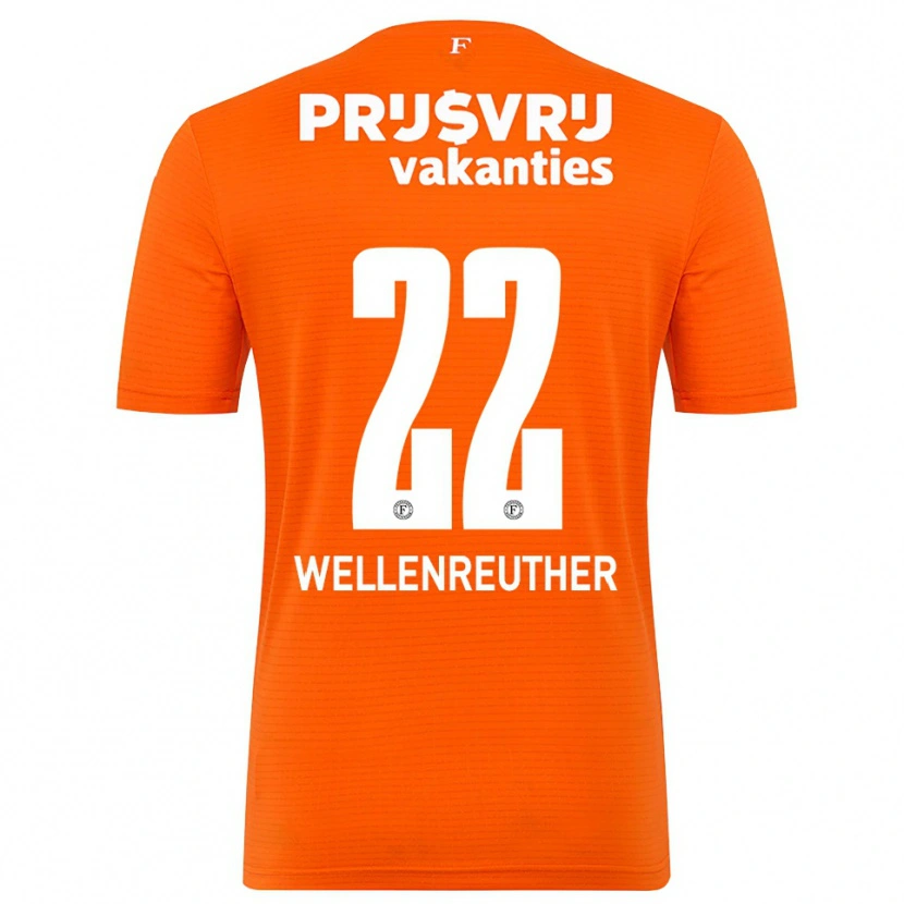 Danxen Criança Timon Wellenreuther #22 Laranja Preto Camisola Guarda-Redes 2025/26 Camisa Brasil