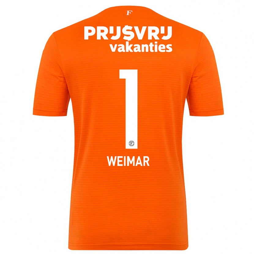 Danxen Criança Jacintha Weimar #1 Laranja Preto Camisola Guarda-Redes 2025/26 Camisa Brasil