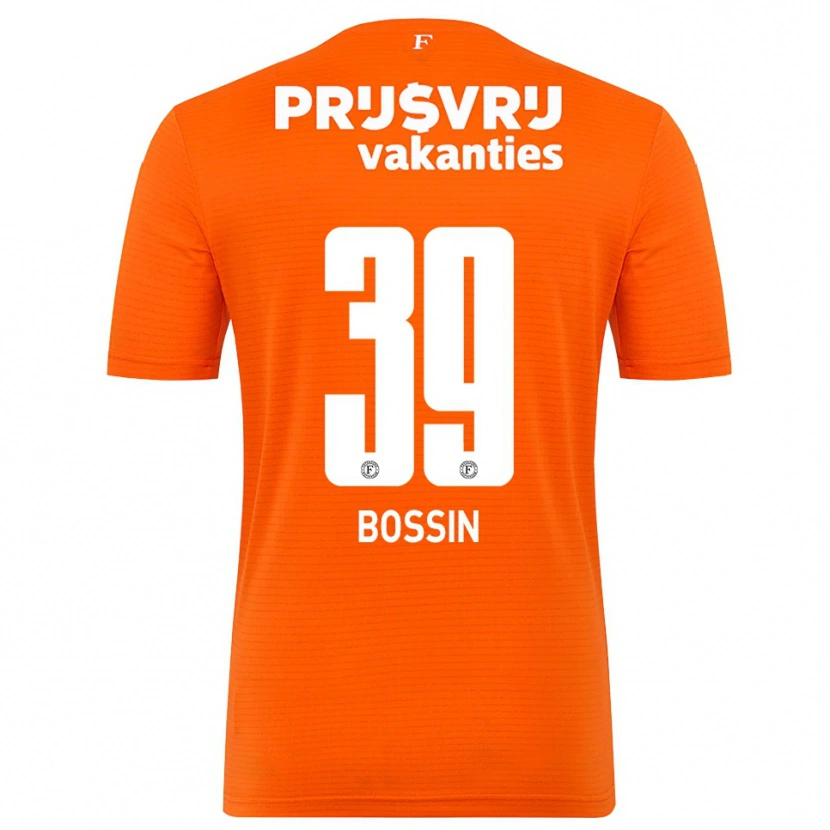 Danxen Criança Liam Bossin #39 Laranja Preto Camisola Guarda-Redes 2025/26 Camisa Brasil