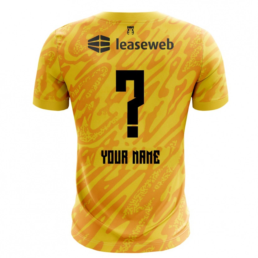 Danxen Criança AZ Alkmaar Laranja Amarelo Preto Camisola Guarda-Redes 2025/26 Camisa Brasil