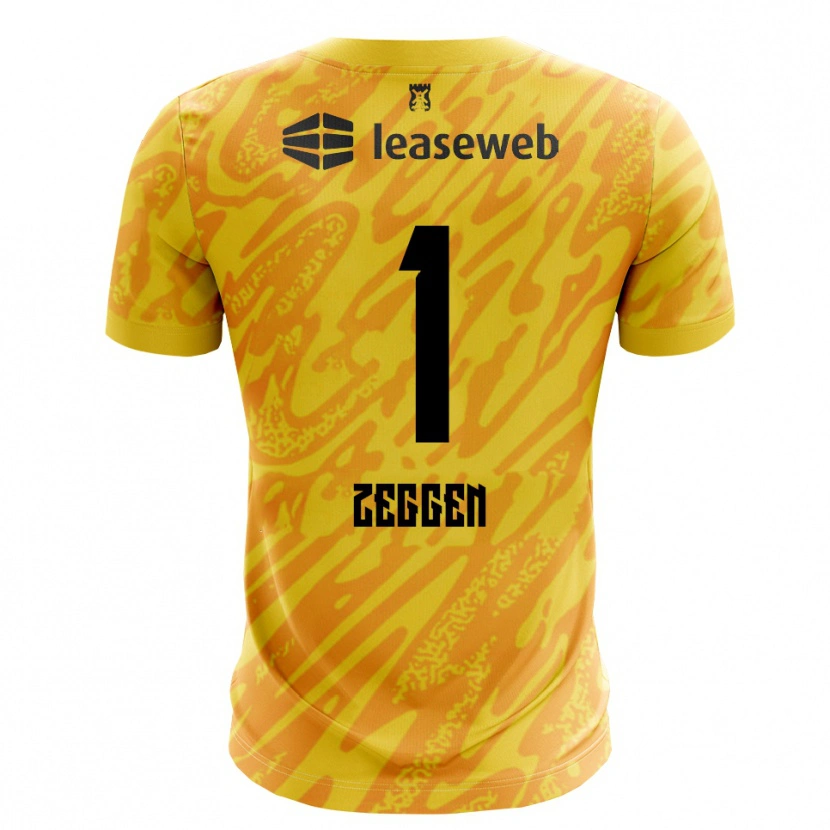 Danxen Criança Kiyani Zeggen #1 Laranja Amarelo Preto Camisola Guarda-Redes 2025/26 Camisa Brasil
