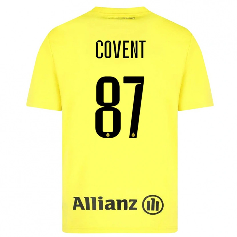 Danxen Criança Jorijn Covent #87 Amarelo Preto Camisola Guarda-Redes 2025/26 Camisa Brasil