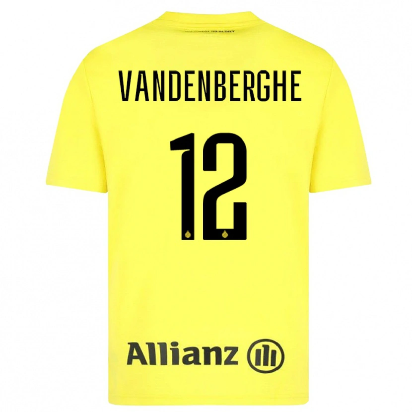Danxen Criança Xander Vandenberghe #12 Amarelo Preto Camisola Guarda-Redes 2025/26 Camisa Brasil