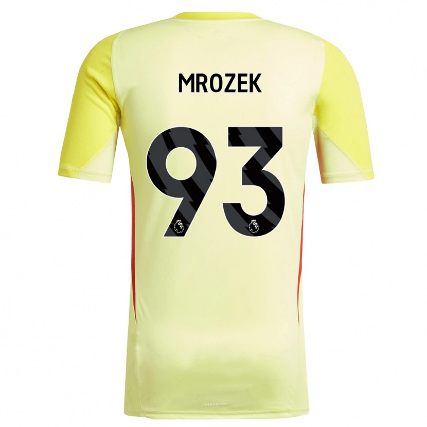 Danxen Criança Fabian Mrozek #93 Amarelo Vermelho Camisola Guarda-Redes 2025/26 Camisa Brasil