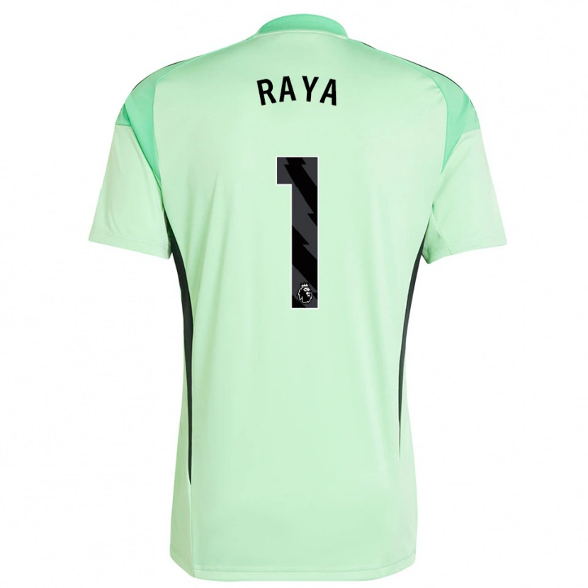 Danxen Criança David Raya #1 Verde Claro Preto Camisola Guarda-Redes 2025/26 Camisa Brasil