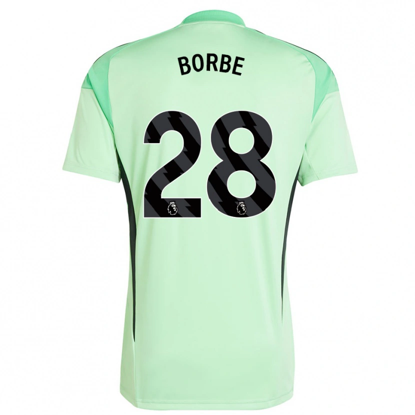 Danxen Criança Anneke Borbe #28 Verde Claro Preto Camisola Guarda-Redes 2025/26 Camisa Brasil