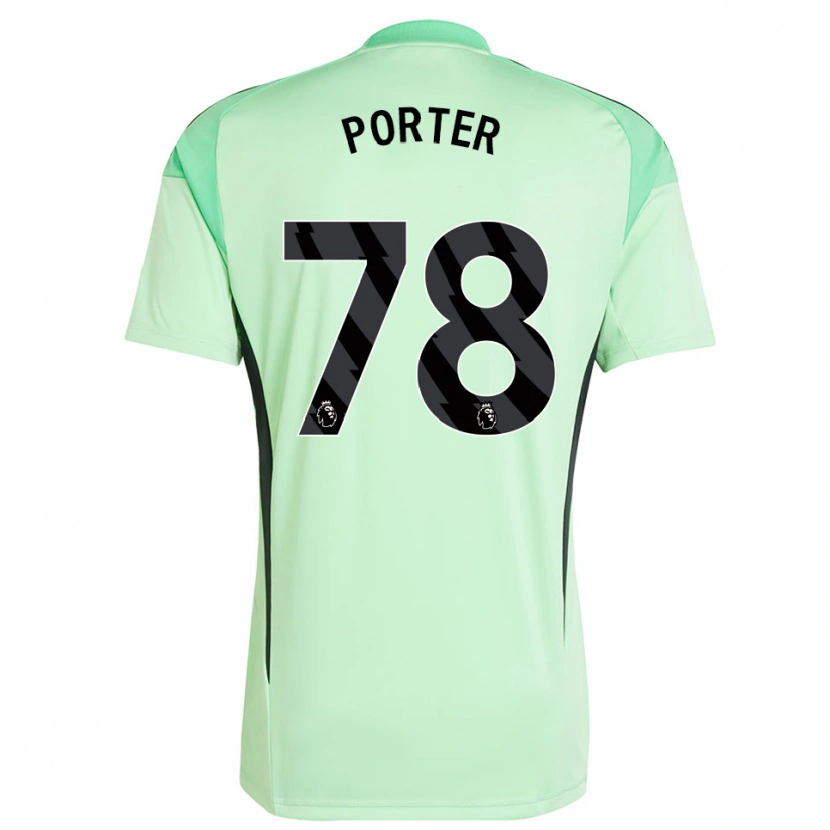 Danxen Criança Jack Porter #78 Verde Claro Preto Camisola Guarda-Redes 2025/26 Camisa Brasil