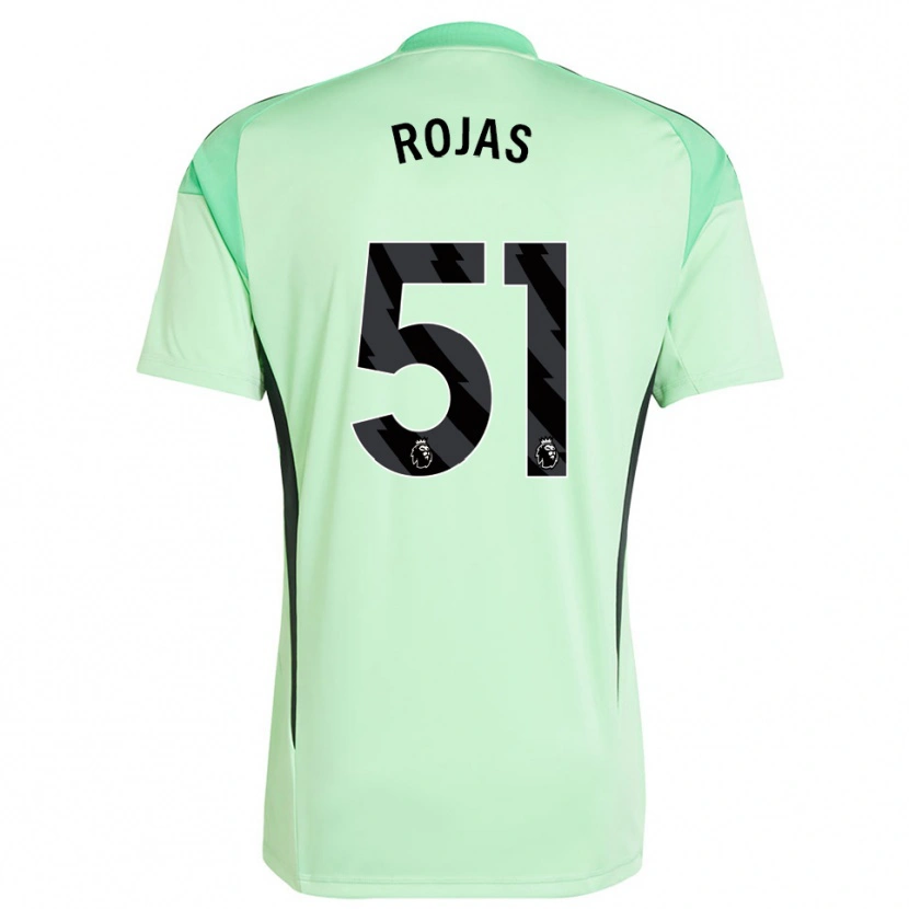 Danxen Criança Alexéi Rojas #51 Verde Claro Preto Camisola Guarda-Redes 2025/26 Camisa Brasil