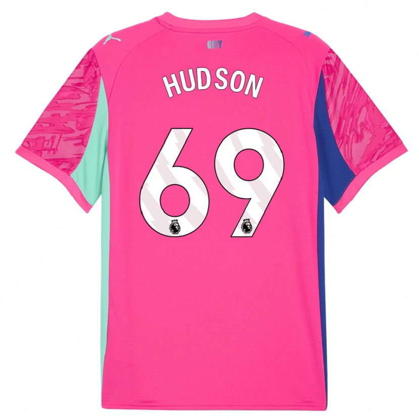Danxen Criança Max Hudson #69 Rosa Rosa Camisola Guarda-Redes 2025/26 Camisa Brasil