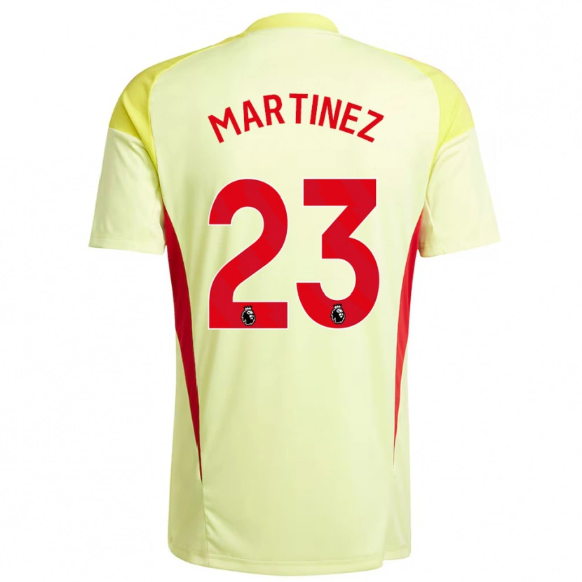 Danxen Criança Emiliano Martínez #23 Amarelo Claro Camisola Guarda-Redes 2025/26 Camisa Brasil