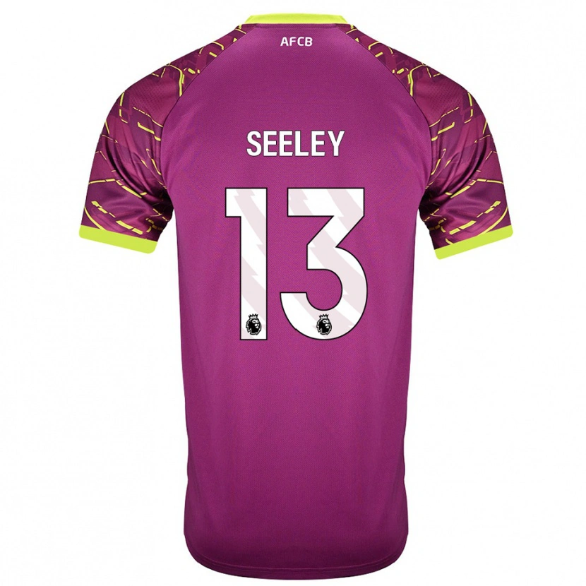 Danxen Criança Will Seeley #13 Magenta Escuro Camisola Guarda-Redes 2025/26 Camisa Brasil