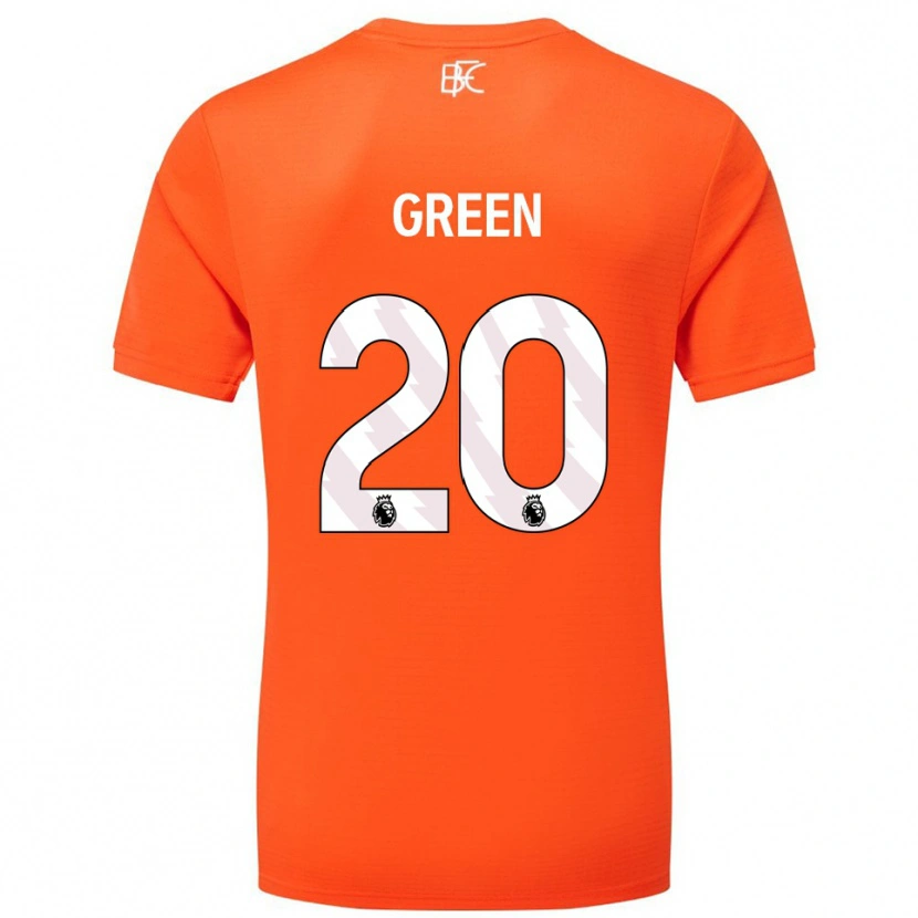 Danxen Criança Etienne Green #20 Laranja Branco Camisola Guarda-Redes 2025/26 Camisa Brasil