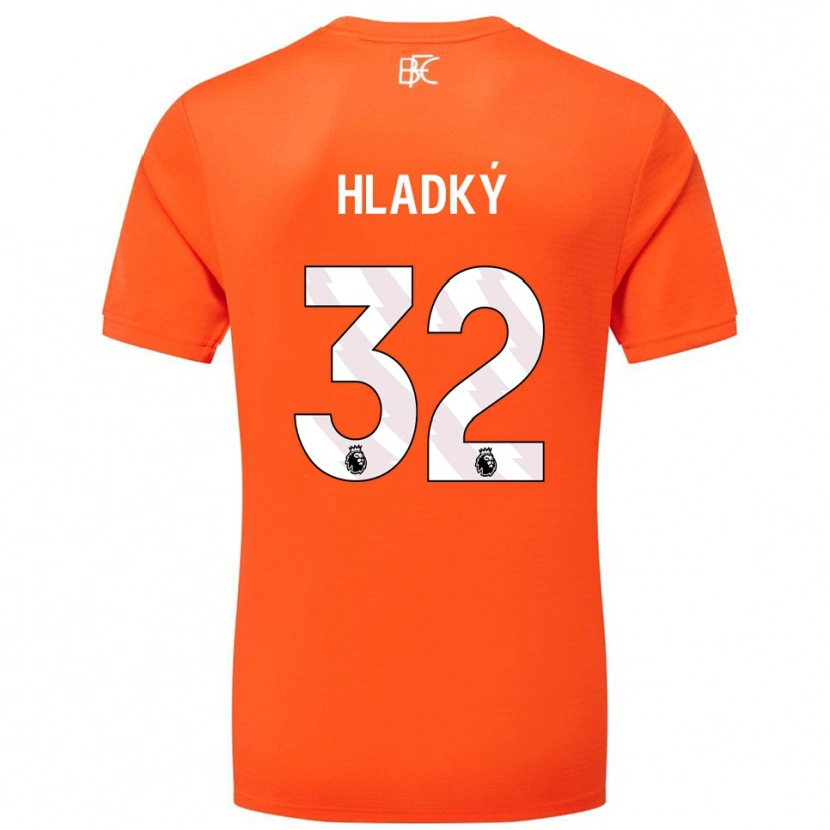 Danxen Criança Vaclav Hladky #32 Laranja Branco Camisola Guarda-Redes 2025/26 Camisa Brasil
