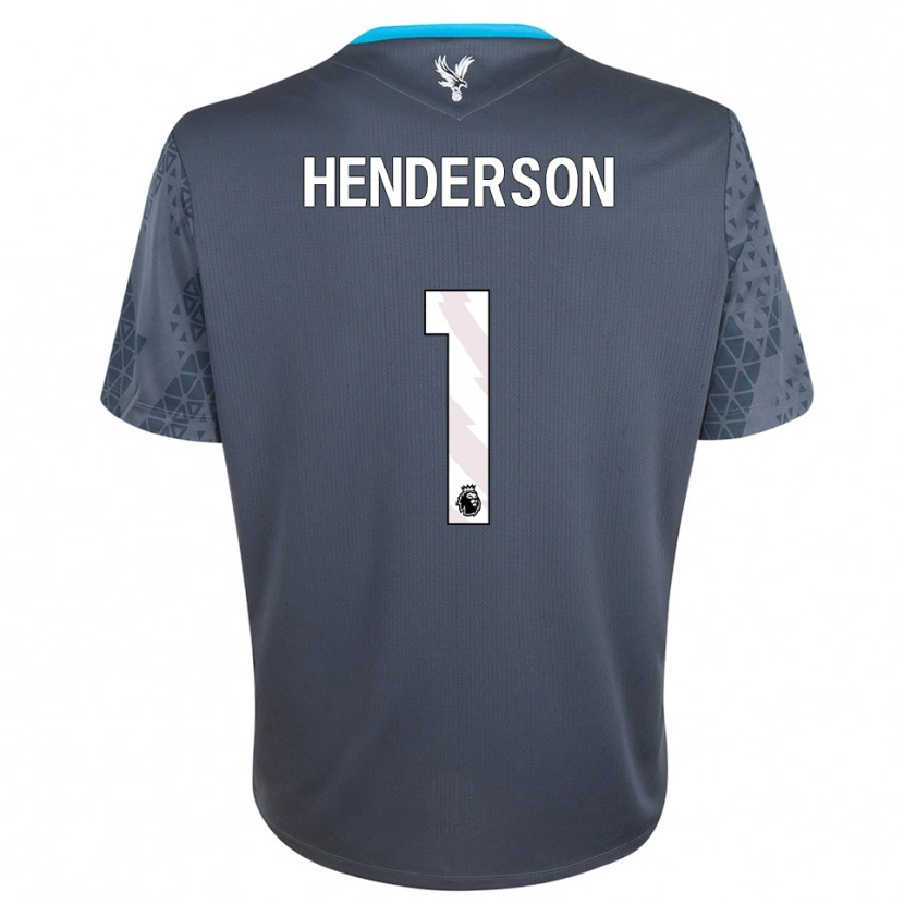 Danxen Criança Dean Henderson #1 Cinza Escuro Branco Camisola Guarda-Redes 2025/26 Camisa Brasil