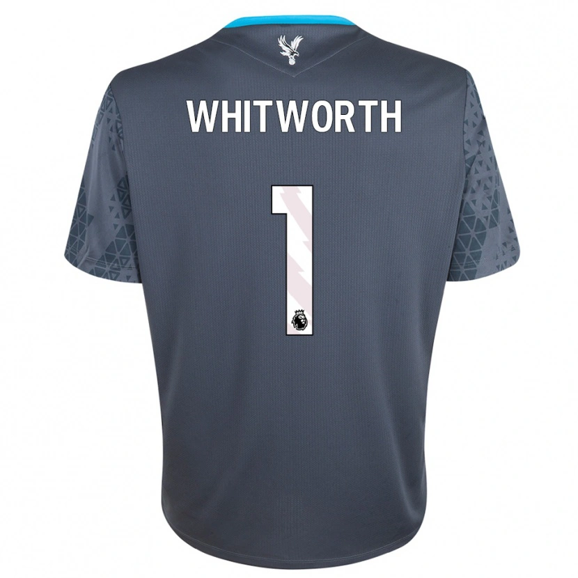 Danxen Criança Harry Whitworth #1 Cinza Escuro Branco Camisola Guarda-Redes 2025/26 Camisa Brasil