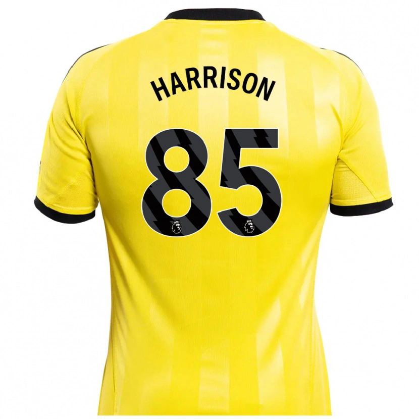 Danxen Criança Adam Harrison #85 Amarelo Preto Camisola Guarda-Redes 2025/26 Camisa Brasil