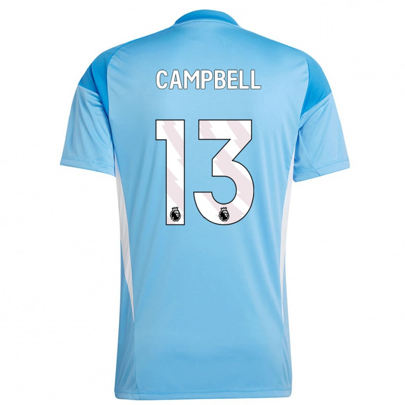 Danxen Criança Luke Campbell #13 Azul Branco Camisola Guarda-Redes 2025/26 Camisa Brasil