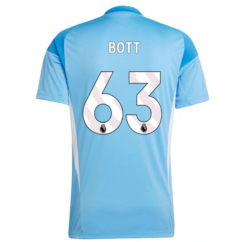 Danxen Criança Aaron Bott #63 Azul Branco Camisola Guarda-Redes 2025/26 Camisa Brasil