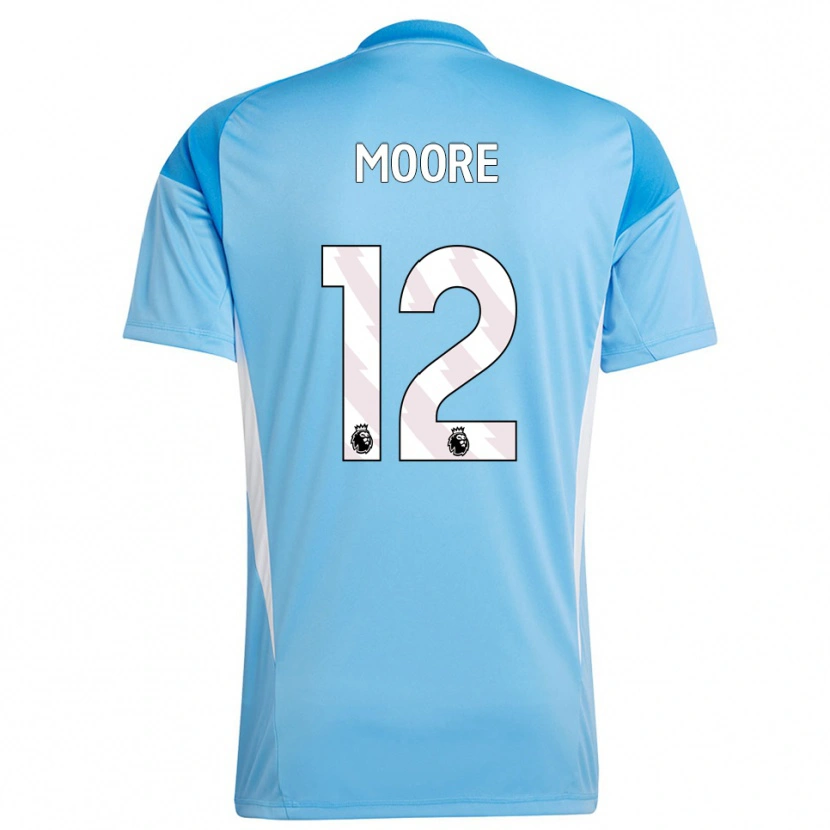 Danxen Criança Daniel Moore #12 Azul Branco Camisola Guarda-Redes 2025/26 Camisa Brasil