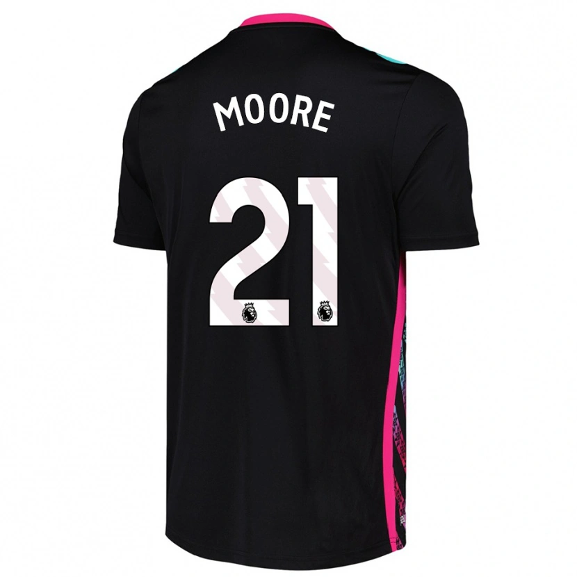 Danxen Criança Simon Moore #21 Preto Branco Camisola Guarda-Redes 2025/26 Camisa Brasil