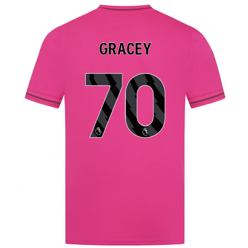 Danxen Criança Josh Gracey #70 Magenta Preto Camisola Guarda-Redes 2025/26 Camisa Brasil